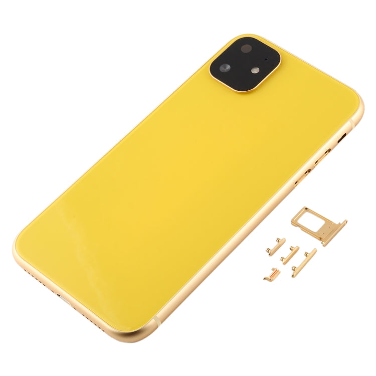 iP11 Imitation Look Back Case Cover pour iPhone XR (avec plateau de carte SIM et touches latérales) (Or)