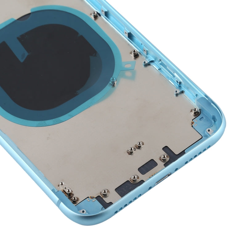 iP11 Imitation Look Back Case Cover pour iPhone XR (avec plateau de carte SIM et touches latérales) (Bleu)