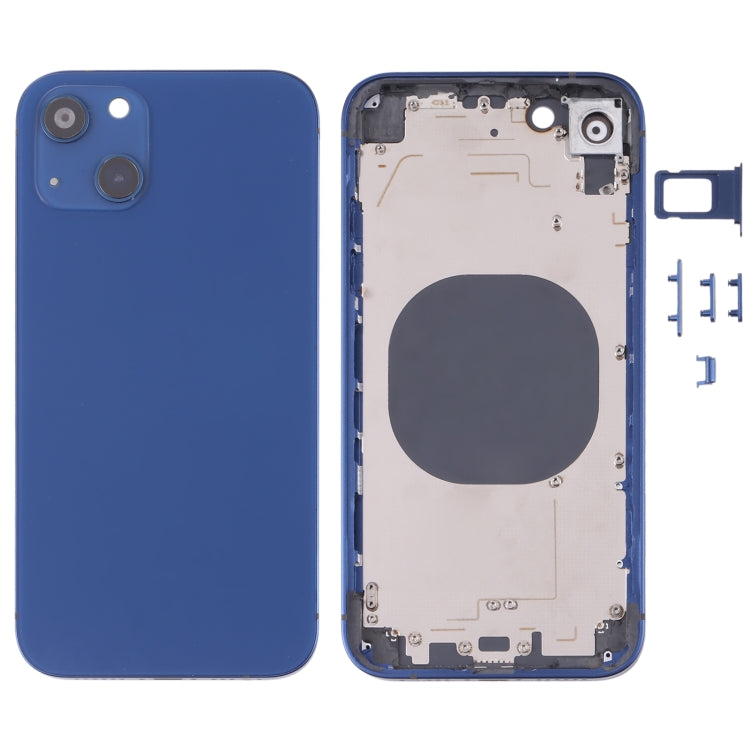 Cubierta Trasera de la Carcasa con Imitación de iPhone 13 Para iPhone XR (Azul)