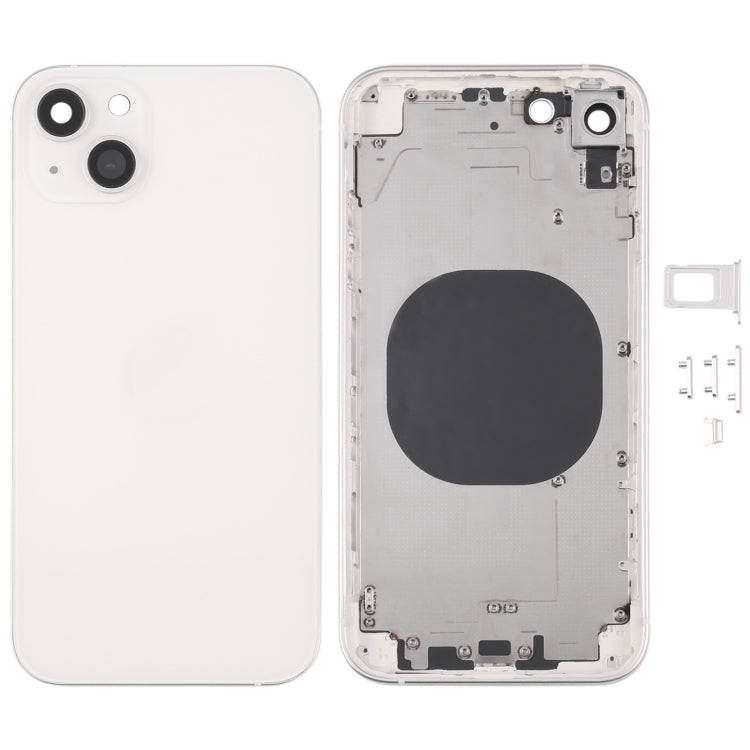 Cubierta Trasera de la Carcasa con Imitación de iPhone 13 Para iPhone XR (Blanco)