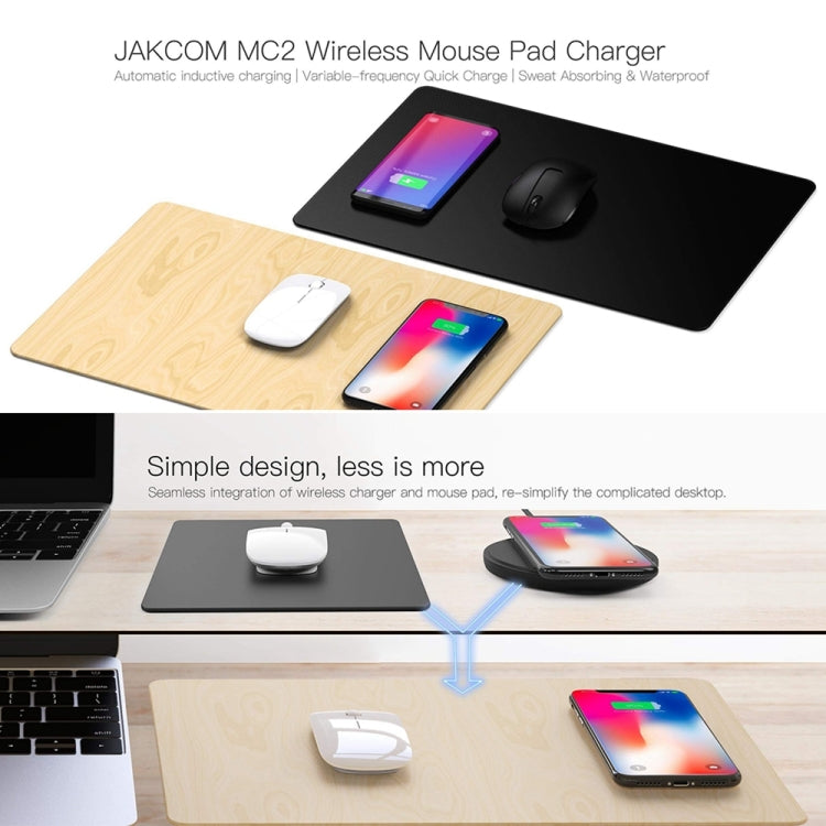 Jakcom MC2 Wireless Fast Courging Mouse Pad Support Qi Standard Teléfono Móvil Carga (albaricoque)