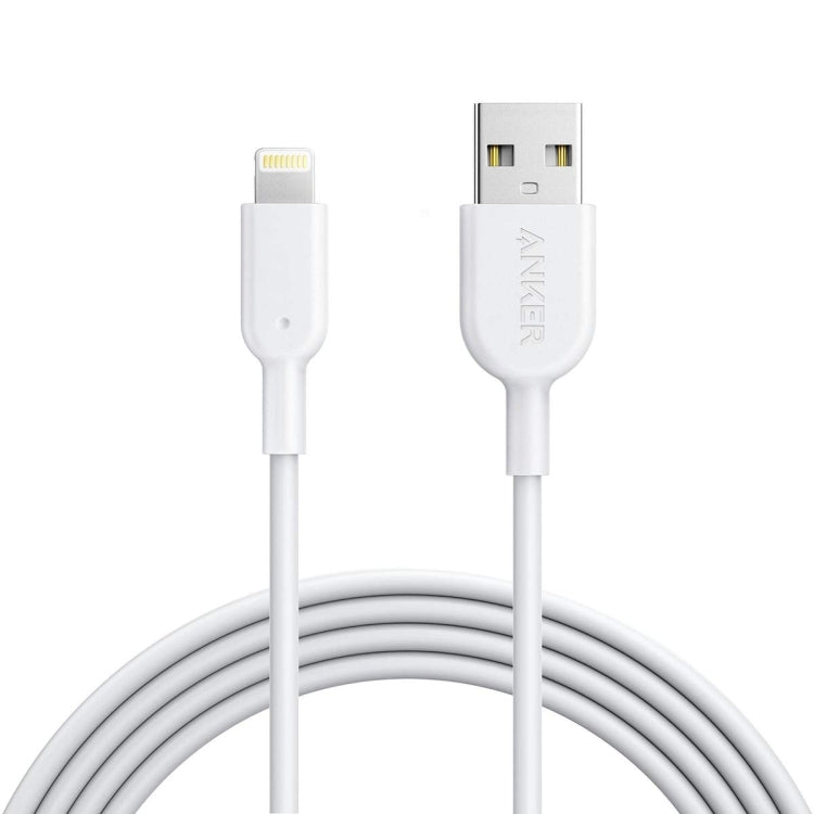 Anker Powerline II USB a 8 pin Cable de Datos de Carga certificados de MFI longitud: 0.9m (Blanco)