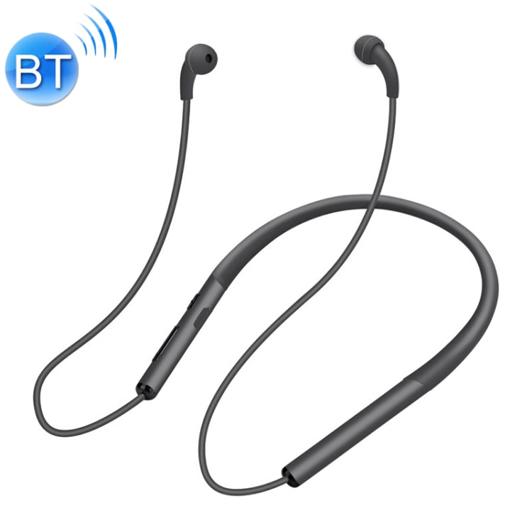 Neck-Mounted Air Conduction Bluetooth Headset with Magnetic Buckle Support Call Vibration &amp; Hands-Free Calls &amp; Battery Display &amp; Multi-point Connection (Black)