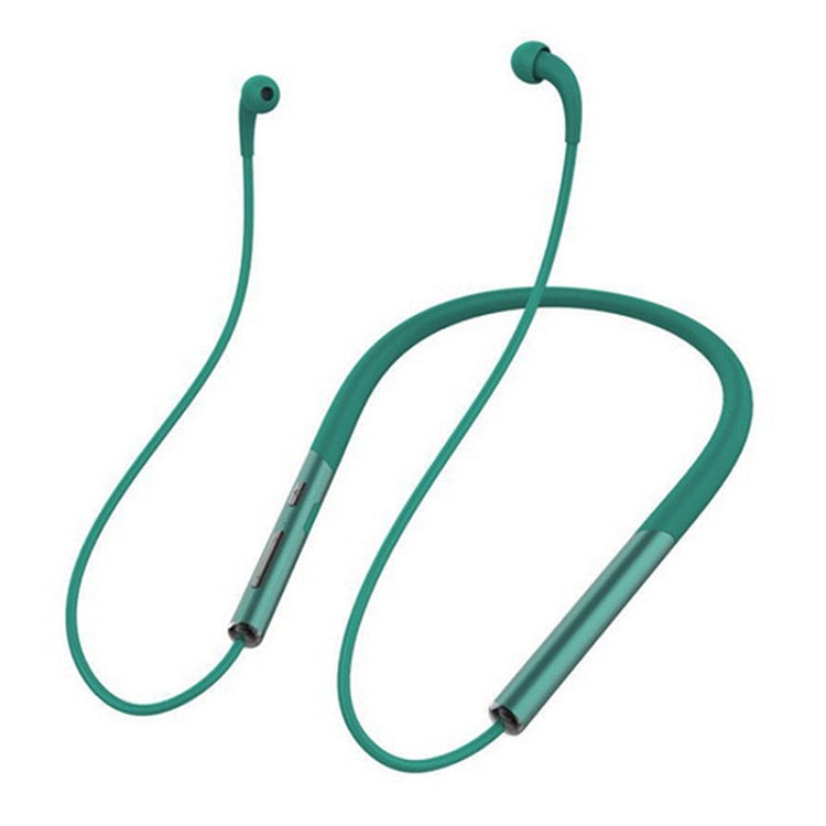 Neck-Mounted Air Conduction Bluetooth Headset with Magnetic Buckle Support Call Vibration &amp; Hands-Free Call &amp; Battery Display &amp; Multi-point Connection (Green)