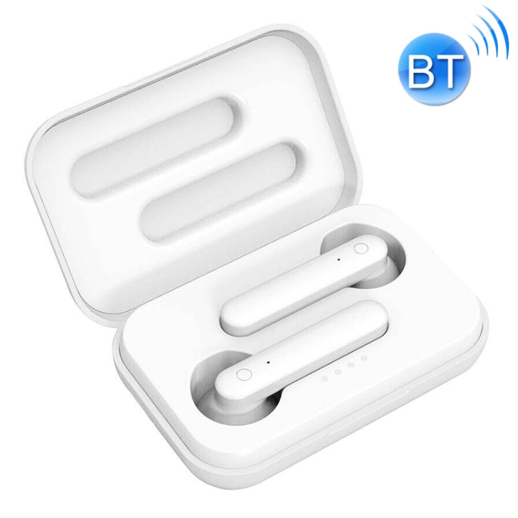 X26 TWS Bluetooth 5.0 Auricular Bluetooth Inalámbrico táctil con caja de Carga de atracción Magnética asistente de voz y llamada (Blanco)
