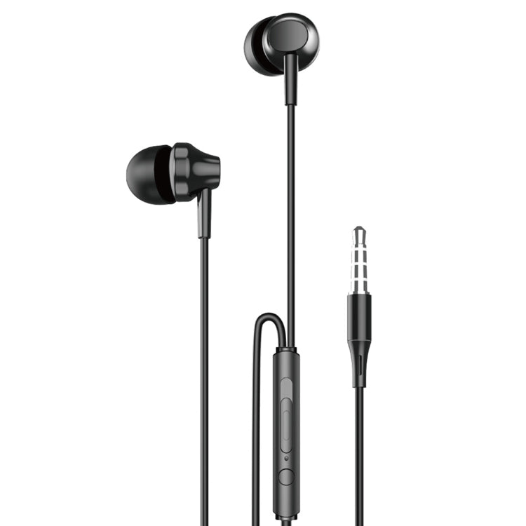 Rock ES01 Exquisite Design In-Ear Wired Stereo Earphone (Black)