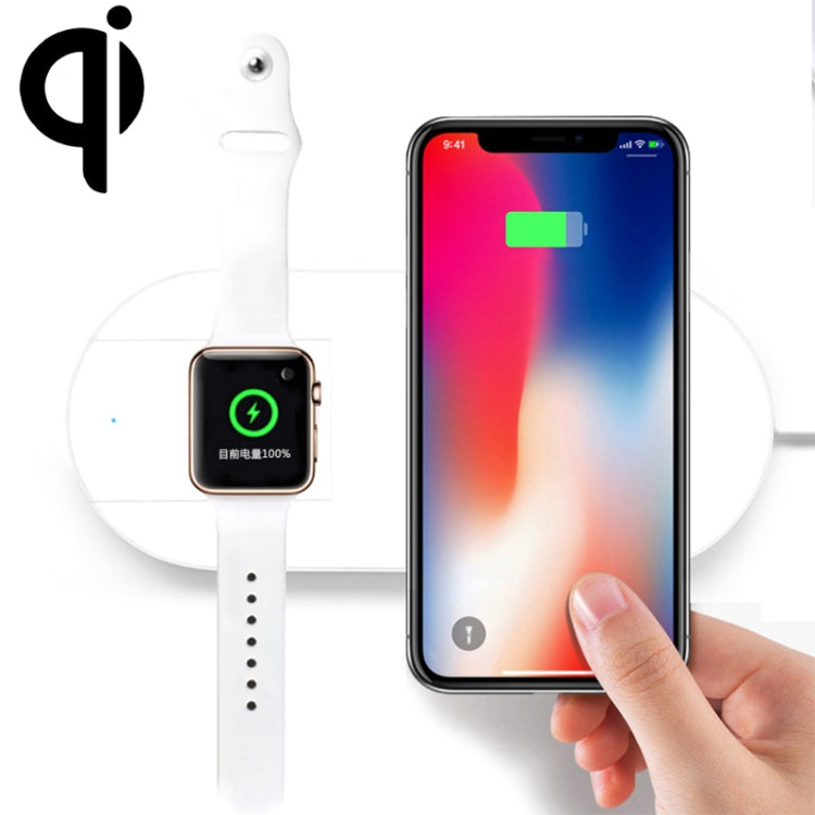 X10 Qi Standard Fast Wireless Charger 7.5W / 10W For iPhone Galaxy Xiaomi Google LG Watch and other QI Standard Smart Phones (White)
