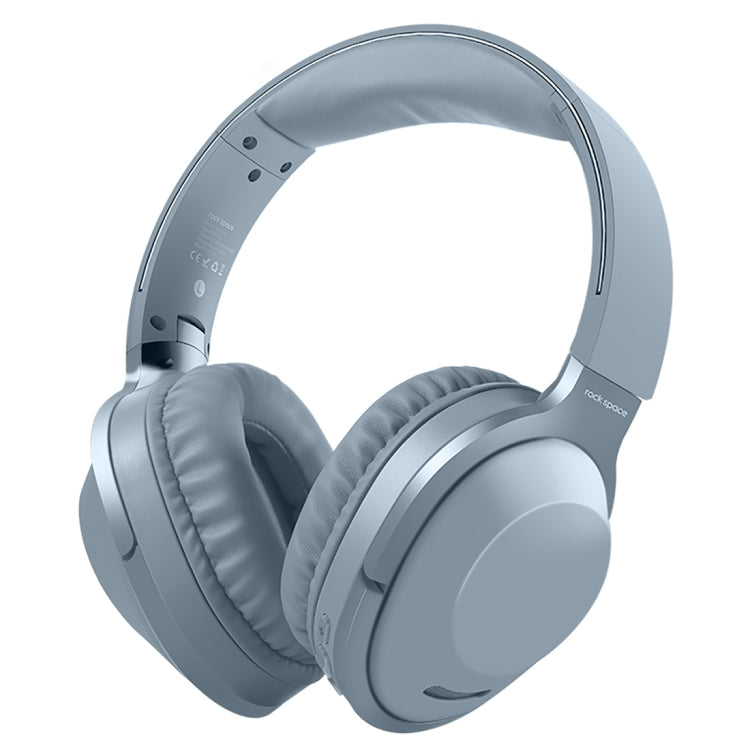 Rock Bluetooth 4.2 Foldable Design Bluetooth Wireless Headphones (Blue)