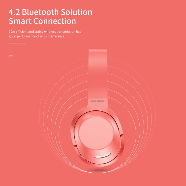 Casque sans fil Bluetooth Rock Bluetooth 4.2 Design pliable (Bleu)