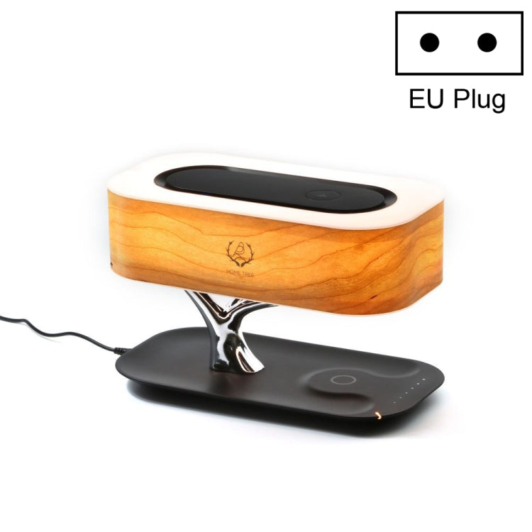 Tree Light Bluetooth Speaker Desk Lamp Phone Wireless Charger EU Plug