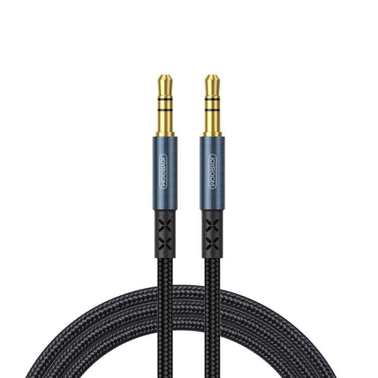 Joyroom SY-20A1 3.5mm AUX Audio Cable Male to Male Jack Plug Stereo Audio Cable Car AUX Stereo Audio Cable for Mobile Cable Length: 2.0m (Dark Blue)