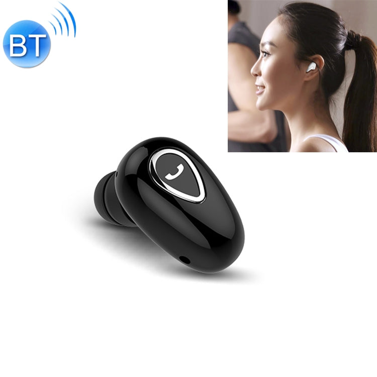 YX01 sans fil Bluetooth 4.1 écouteurs anti-transpiration prise en charge de la connexion mémoire et appel HD (noir)