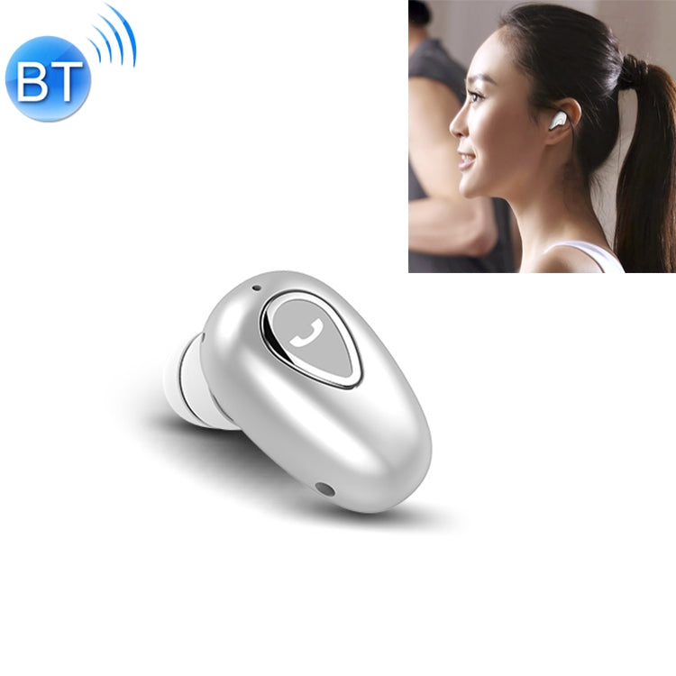 YX01 Auricular Inalámbrico Bluetooth 4.1 a prueba de sudor conexión de memoria de soporte y llamada HD (Plateado)