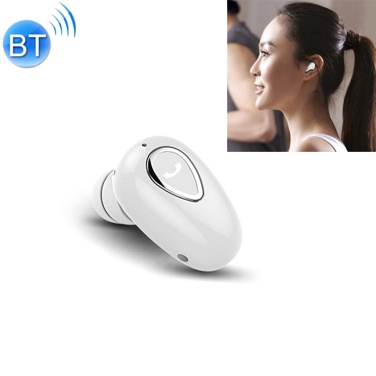 YX01 Écouteur sans fil Bluetooth 4.1 résistant à la transpiration, prise en charge de la connexion mémoire et appel HD (blanc)