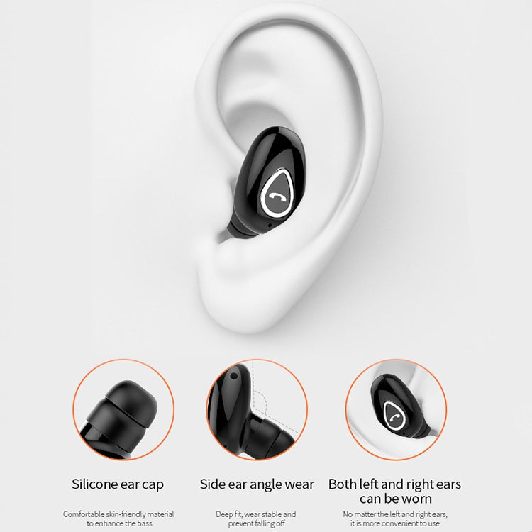 YX01 Wireless Bluetooth 4.1 Earphone Sweatproof Support Memory Connection and HD Call (White)