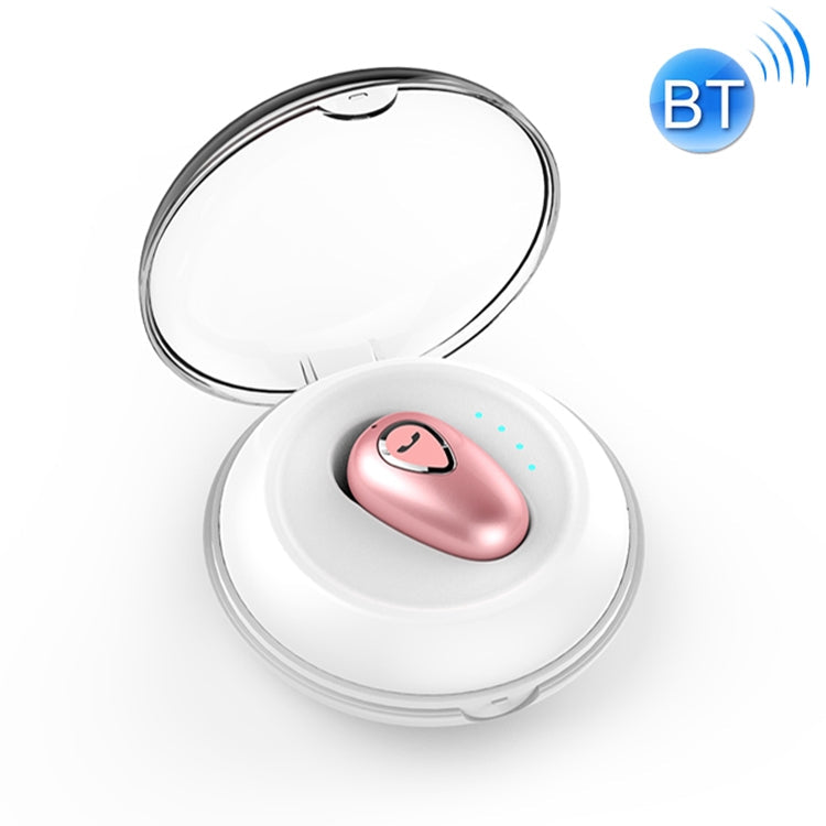 YX01 Écouteurs sans fil Bluetooth 4.1 résistants à la transpiration avec boîtier de charge Prise en charge de la connexion mémoire et appel HD (or rose)