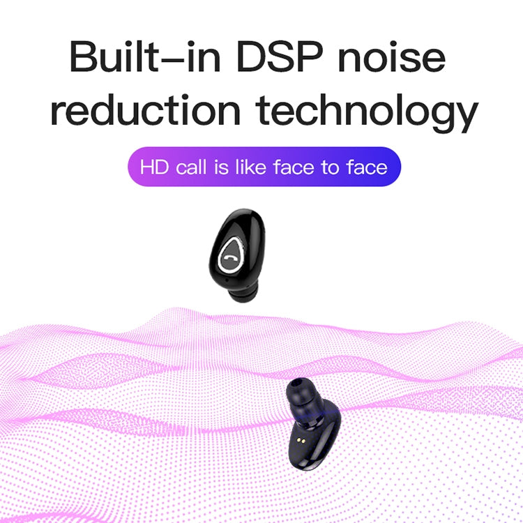 YX01 Wireless Bluetooth 4.1 Sweatproof Headphones with Charging Box Support Memory Connection and HD Call (Rose Gold)