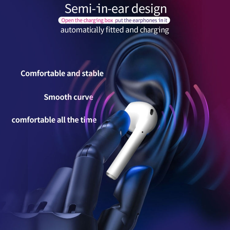 ZEALOT H20 TWS Bluetooth 5.0 Touch Auriculares Inalámbricos Bluetooth con caja de Carga Magnética soporte de llamada Stereo y energía de visualización en tiempo real (Blanco)