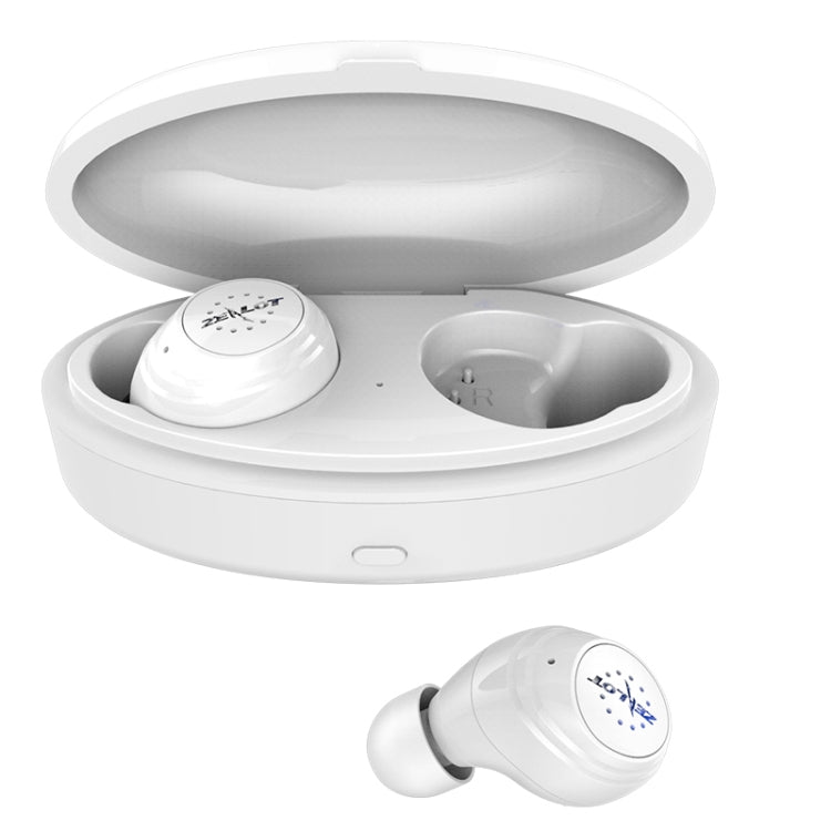 ZEALOT H19 TWS Bluetooth 5.0 Touch Wireless Bluetooth Headphones with Magnetic Charging Box Support HD Calls and Bluetooth Auto Connect (White)