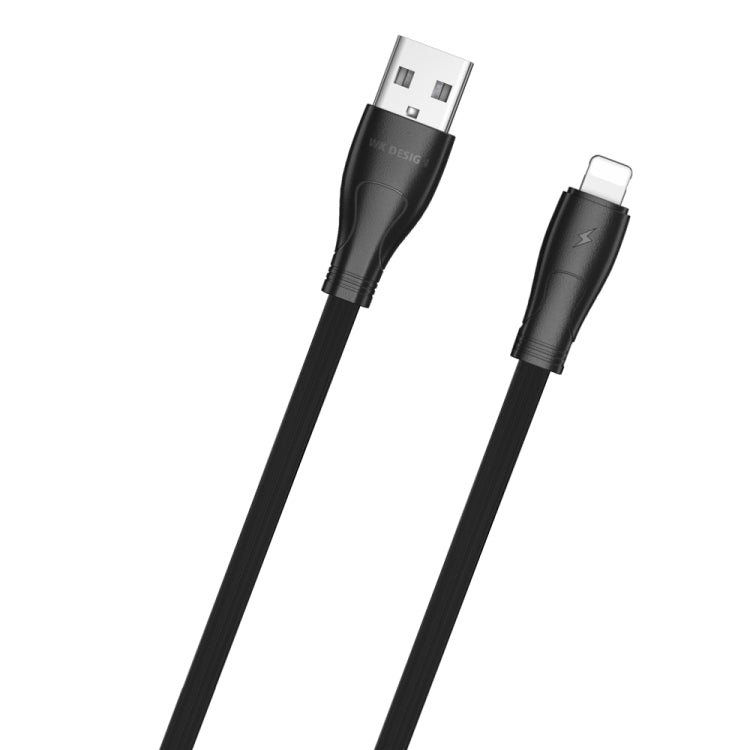 WK WDC-097 1m 2.4A Output Speed ​​Pro Series USB to 8Pin Data Sync Charging Cable (Black)