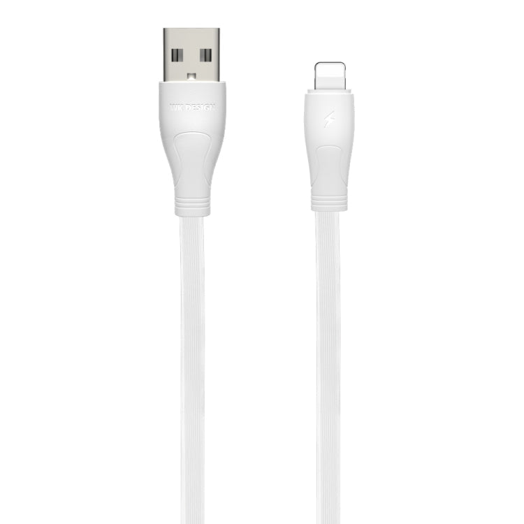 WK WDC-097 1m 2.4A Output Speed ​​Pro Series USB to 8-Pin Data Sync Charging Cable (White)