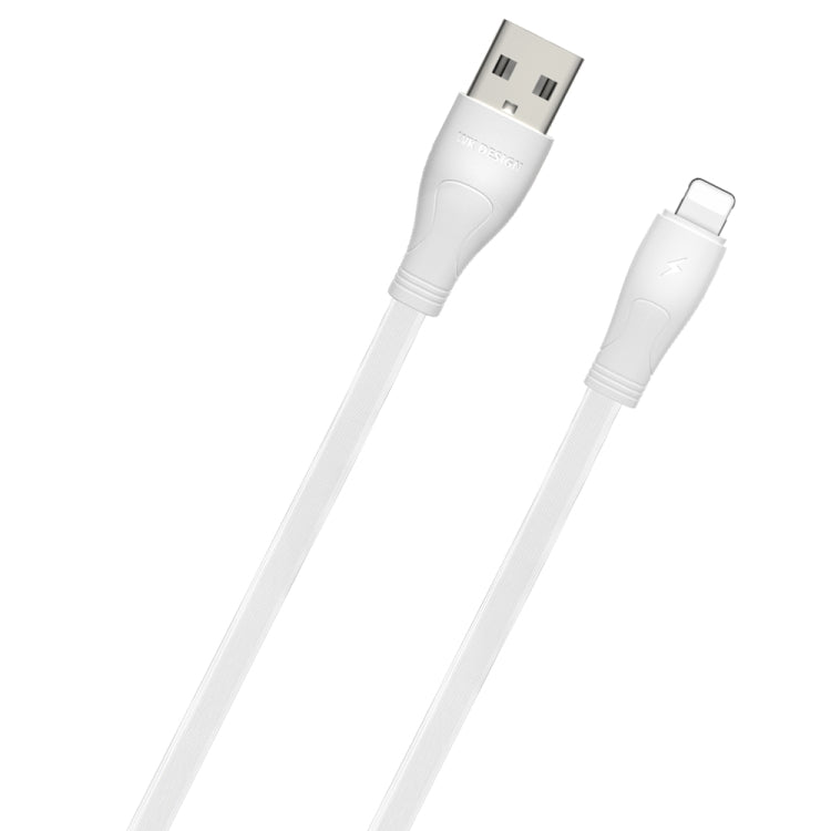 WK WDC-097 1m 2.4A Output Speed ​​Pro Series USB to 8-Pin Data Sync Charging Cable (White)