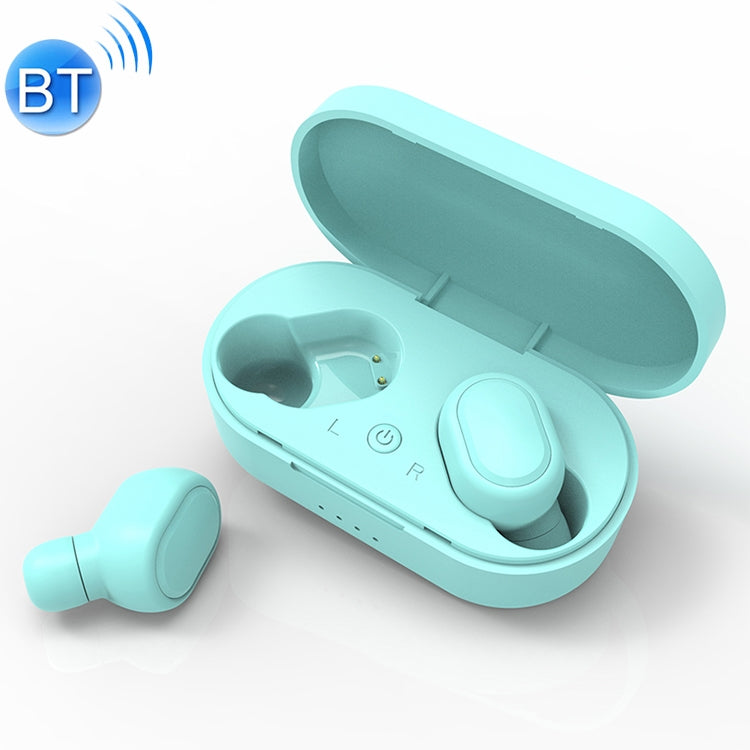 TWS TWS-M1 Bluetooth Headphones with Magnetic Charging Box Connection Support Call Memory and Battery Display Function (Green)