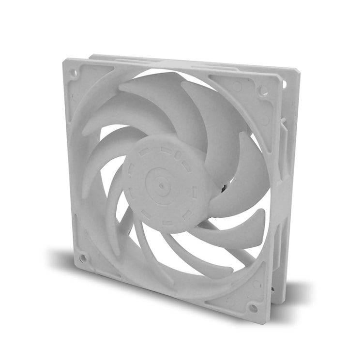 Ventilador de refrigeración del radiador de la CPU de la computadora F140 (Blanco)