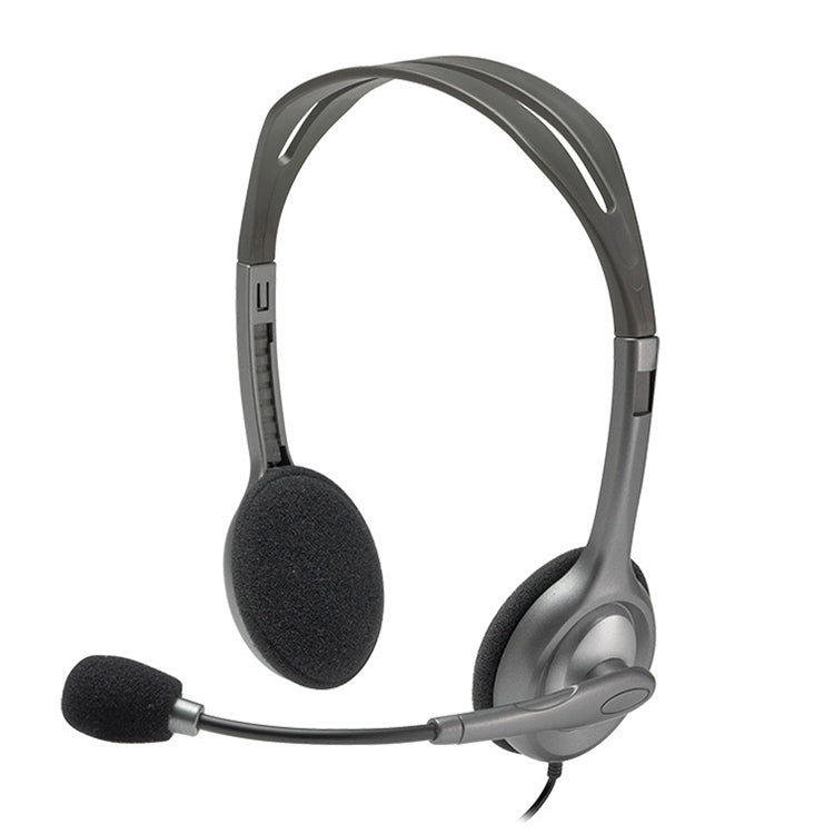 Logitech H111 Auriculares Stereo de voz de música con Enchufe de 3.5 mm con Micrófono