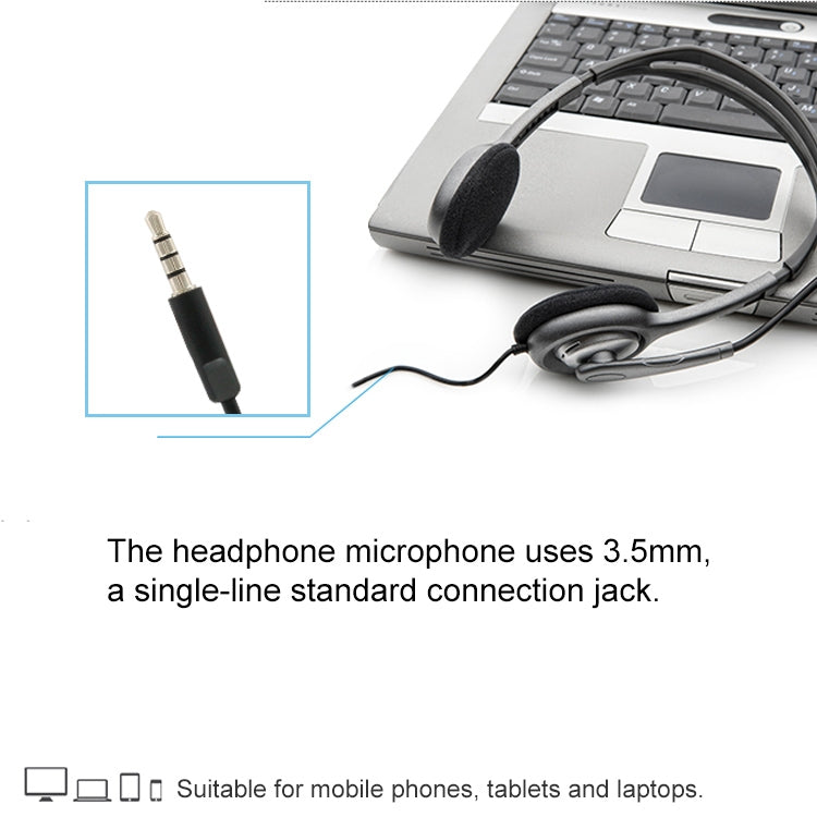 Logitech H111 Auriculares Stereo de voz de música con Enchufe de 3.5 mm con Micrófono