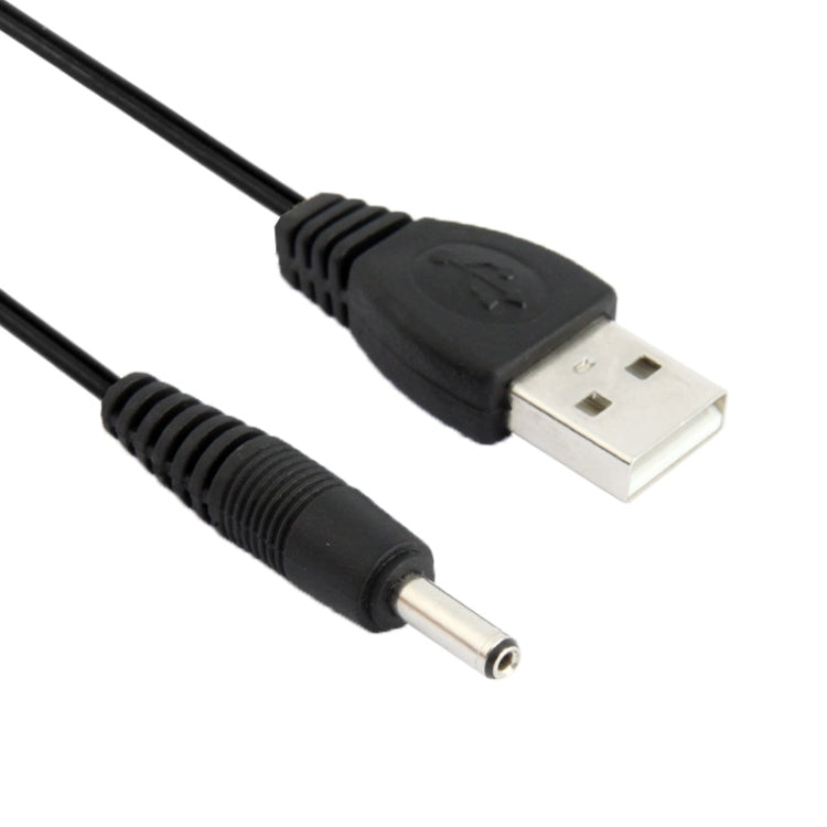 Cable de Alimentación USB Macho a CC de 3.5x1.35 mm longitud: 1.2 m (Negro)