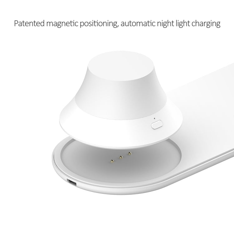 Charge sans fil d'origine Xiaomi Yeelight LED veilleuse charge sans fil pour téléphone portable (blanc)
