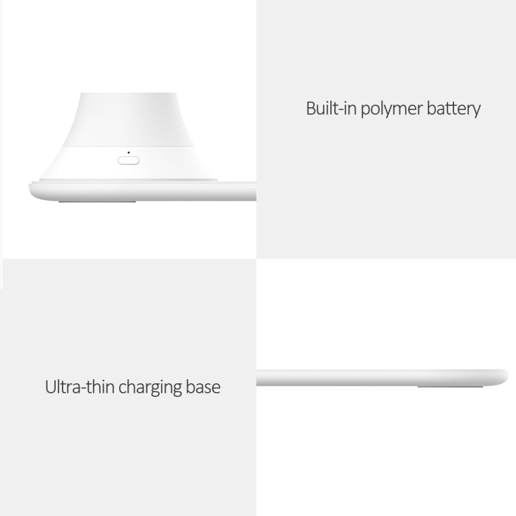 Charge sans fil d'origine Xiaomi Yeelight LED veilleuse charge sans fil pour téléphone portable (blanc)