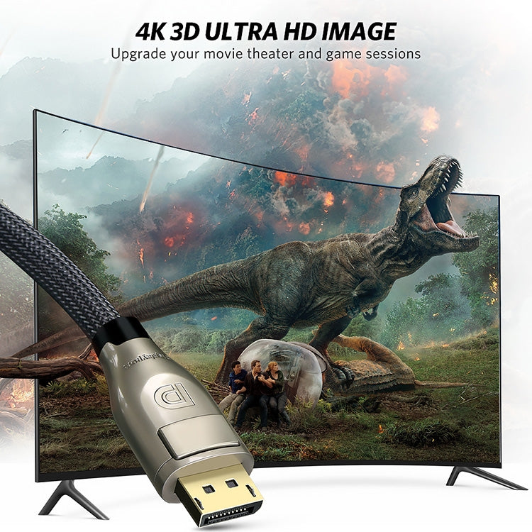 Connecteur d'affichage vert 4K x 2K DisplayPort mâle à mâle DP1.2 Ultra HD longueur : 1 m