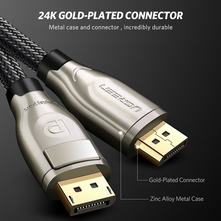 Green 4K x 2K DisplayPort Male to Male Display Connector DP1.2 Ultra HD length: 1m
