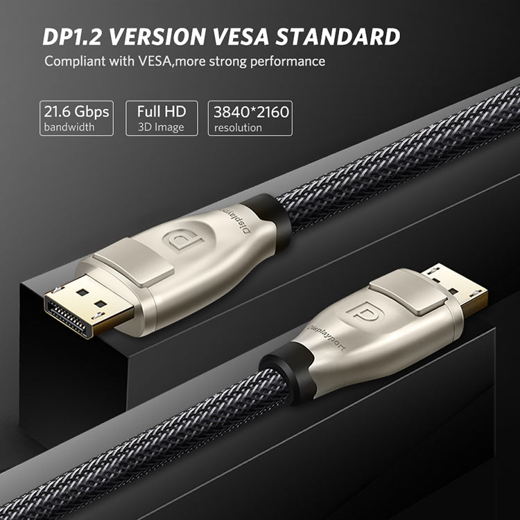 Connecteur d'affichage vert 4K x 2K DisplayPort mâle à mâle DP1.2 Ultra HD longueur : 1 m