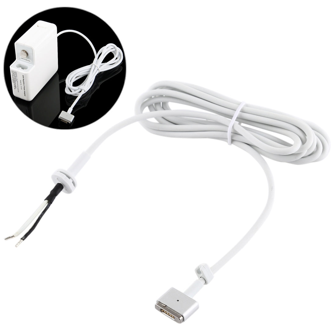 Power Adapter Charger T-tip Cable Apple MacBook White