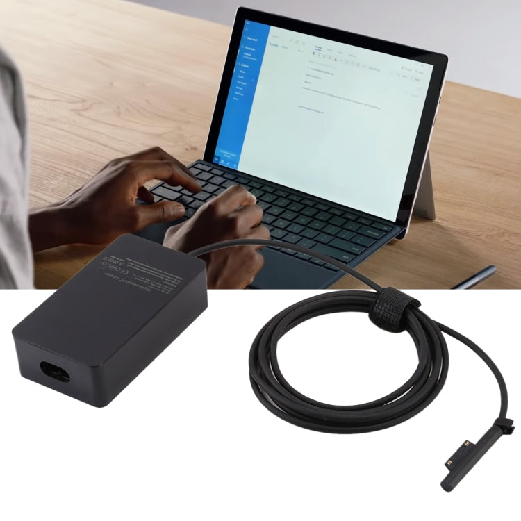 A1625 15V 2.58A 44W Adaptateur de chargeur d'alimentation secteur pour Microsoft Surface Pro 6 Pro 5 (2017) Pro 4 EU Plug