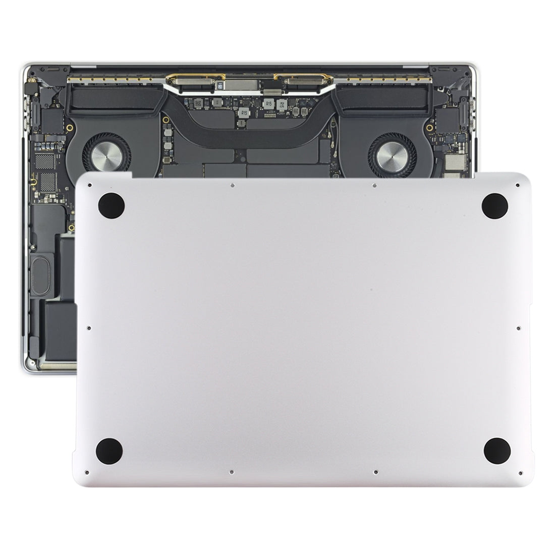 Cubierta Inferior Tapa Apple MacBook Pro Retina 13 A1502 2013 2015 Plata