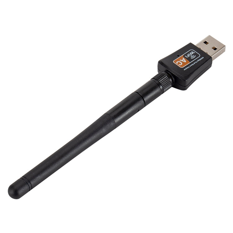 Adaptador WIFI USB de Banda Dual de 600 Mbps a 2.4 GHz + 5 Hz CA con Antena
