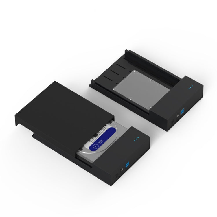 Azulendless 2.5 / 3.5 pulgadas SSD USB 3.0 PC Computadora Caja de Disco Duro Móvil de estado sólido externo Unidad de Disco Duro (Enchufe AU)