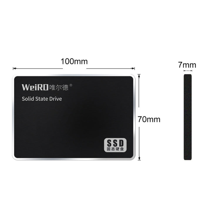 Unidad de estado sólido WEIRD S500 120GB 2.5 pulgadas SATA3.0 Para computadora Portátil computadora de escritorio