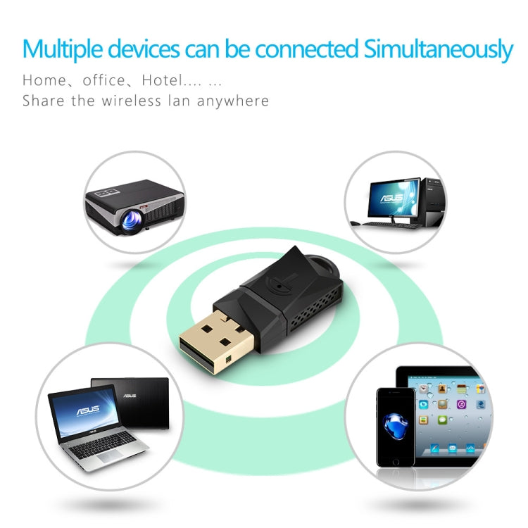 Adaptateur WiFi USB sans fil Rocketek RT-WL3 300 Mbps 802.11 n/a/g