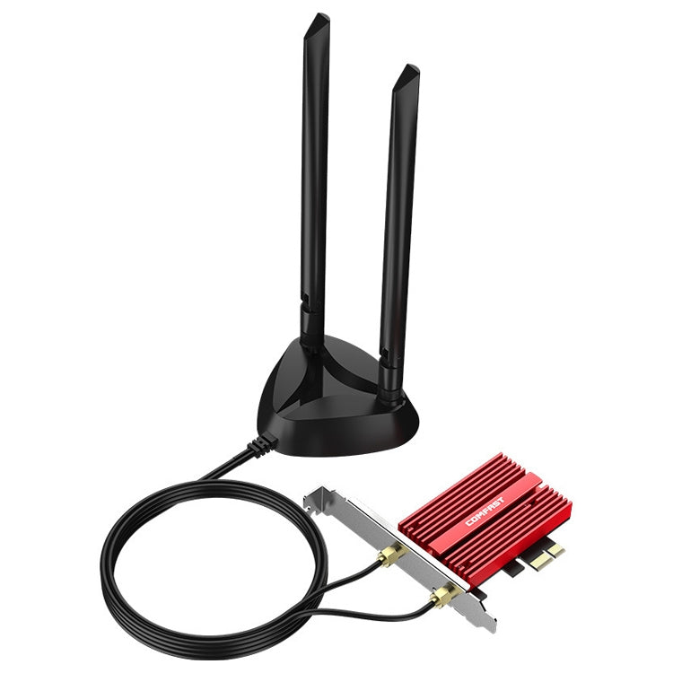Carte réseau COMFAST CF-AX181 Plus 3000 Mbps tri-bande + Bluetooth 5.2 WiFi6e WiFi6e PCI-E