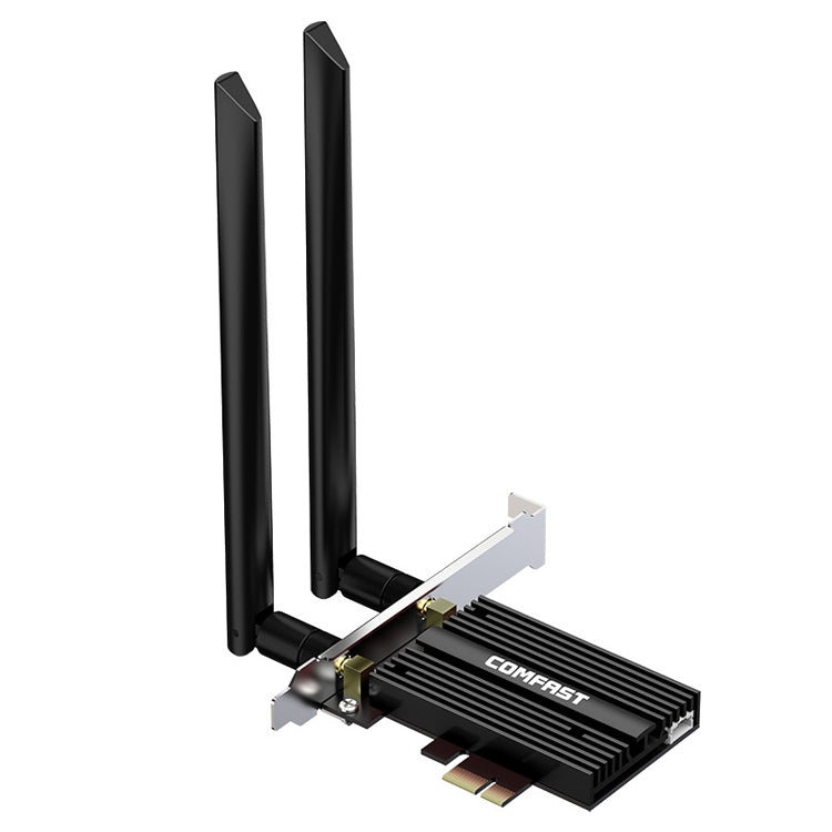 COMFAST CF-AX181 Pro 3000Mbps Tri-Band + Bluetooth 5.2 WiFi6e WiFi6e Carte réseau PCI-E avec dissipateur de chaleur