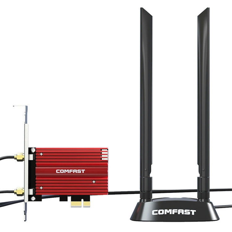 Carte réseau COMFAST CF-AX210 Plus 5374 Mbps tri-bande + Bluetooth 5.2 WiFi6e WiFi6e PCI-E