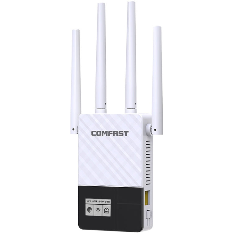 COMFAST CF-WR760AC Répéteur d'amplificateur réseau WiFi Gigabit double bande avec écran Oled