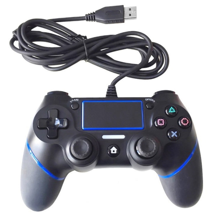 Manette de jeu filaire pour Sony Playstation PS4 (Bleu)