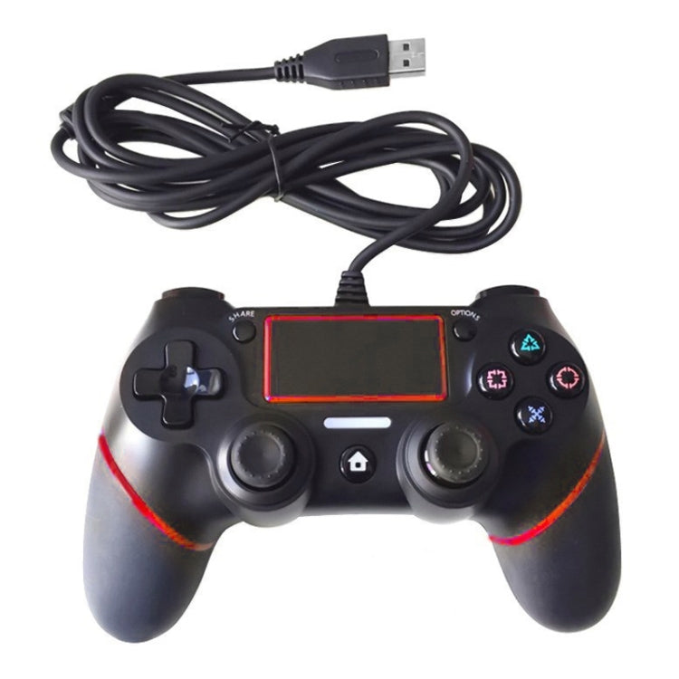 Controlador de Juegos con Cable Para Sony Playstation PS4 (Rojo)