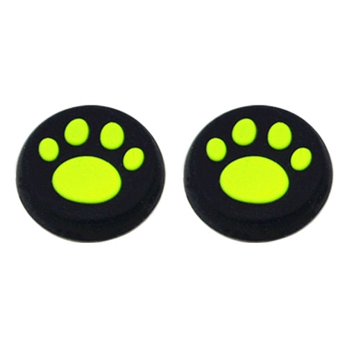 4 PCS Cute CAT Paw Silicone Protective Case Cover For PS4 / PS3 / PS2 / Xbox 360 / XboxOne / WIIU Gamepad Joystick (Green)